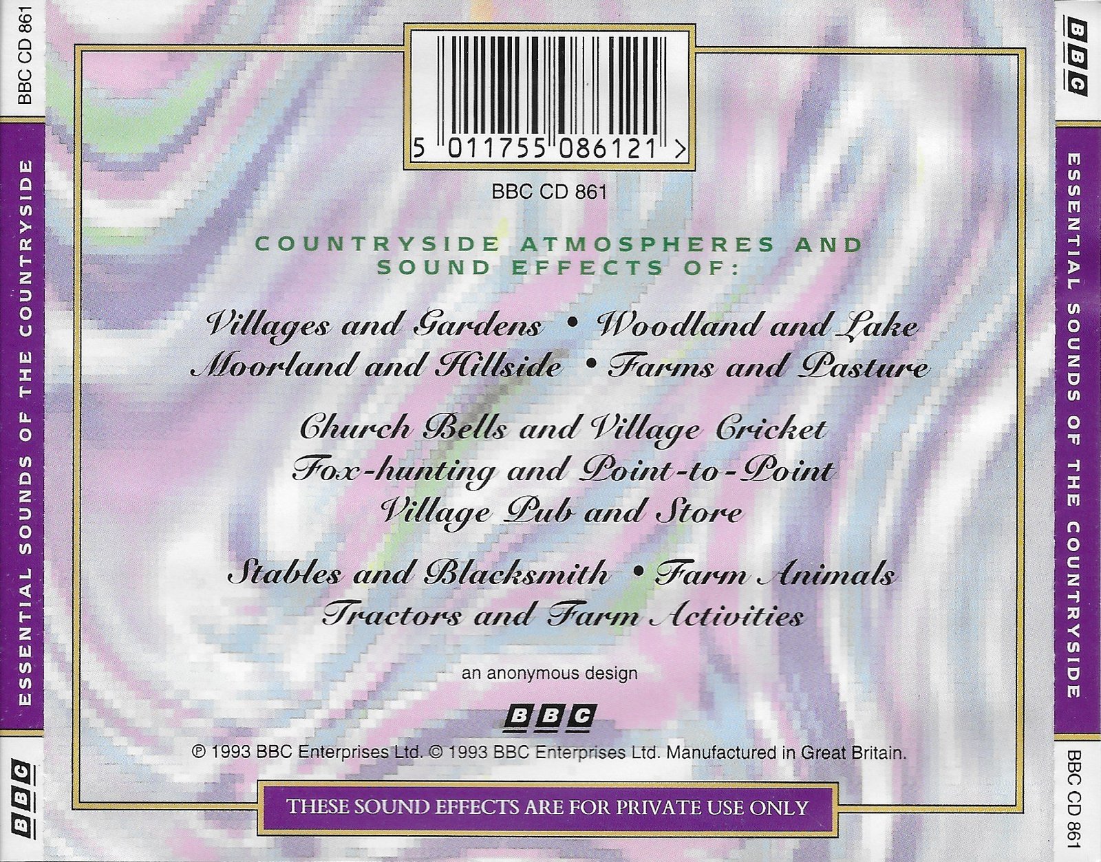 Back cover of BBCCD861